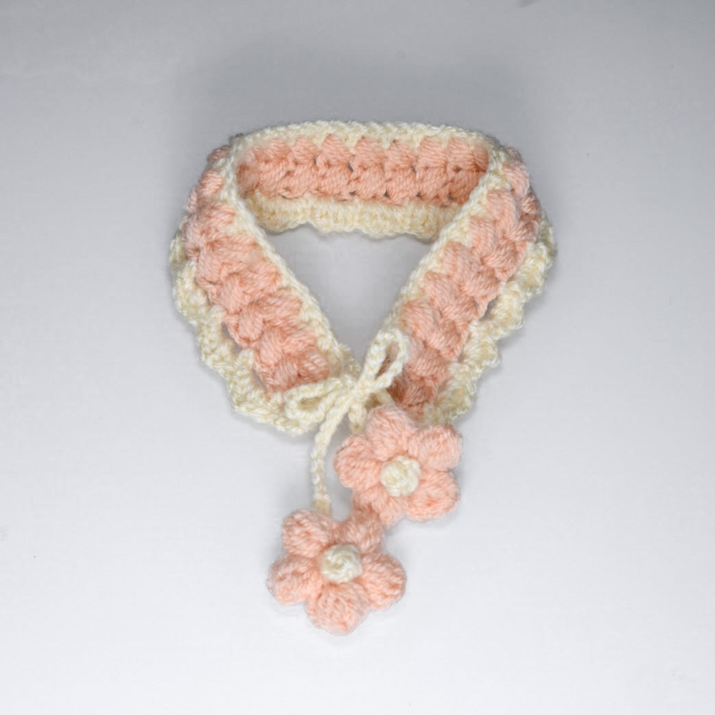 •Pet Crochet Collar - Baby Blossom🌸