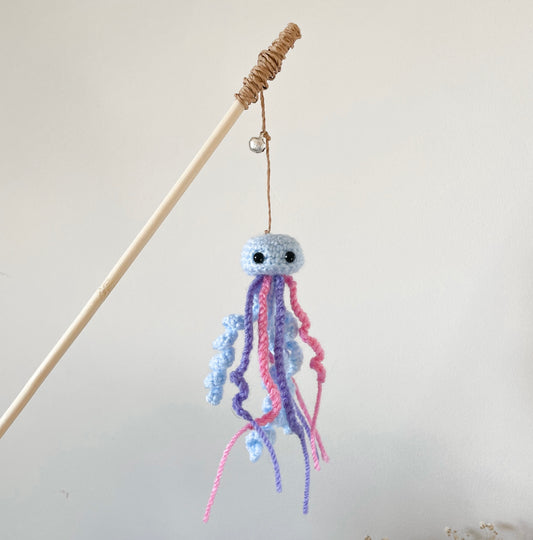Cat teaser wand toy - Jellyfish